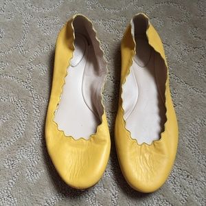 Chloe Scallop Edge Flats size 39 1/2